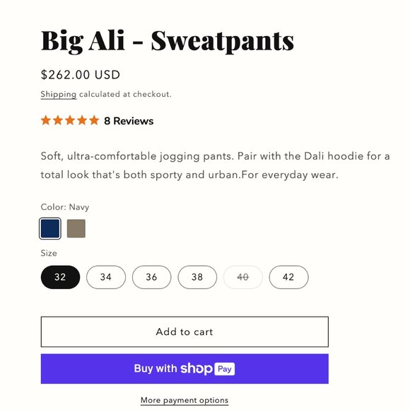 DADA Sport Equestrian Ali Sweatpants Navy 40 - Picture 7 of 8